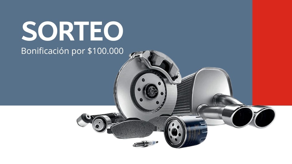 Bonificación por $100.000 en repuestos y accesorios